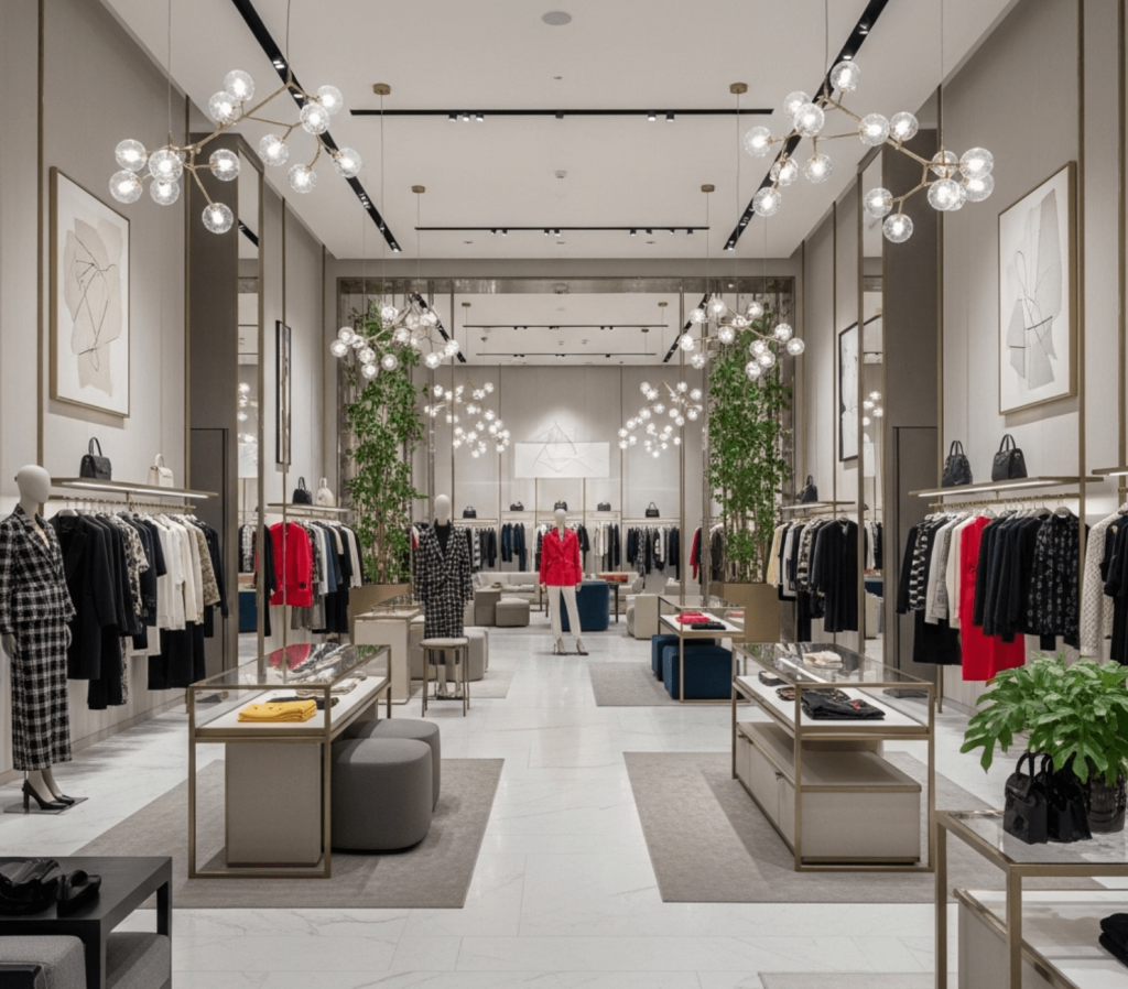 beautifully cleaned retail store